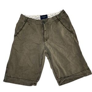 Nautica Distressed Relaxed Khakis Shorts Men's Size 30 Green Gorpcore Thrashy